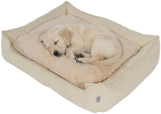 Dream Wags Soft Cotton All-Season Dog Bed (with Fur Side)
