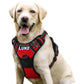 Personalized Dog Harness | Reflective No Pull Harness for All Sizes (Red)