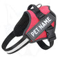 Personalized Reflective Dog Harness | Red