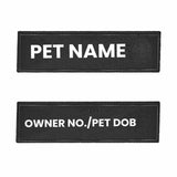 Customized Dog Harness Name Patches (Pack Of 2)