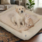 Dream Wags Soft Cotton All-Season Dog Bed (with Fur Side)