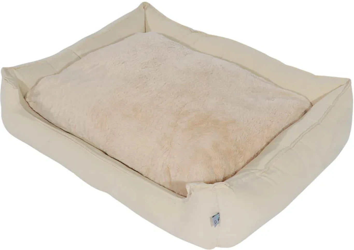 Dream Wags Soft Cotton All-Season Dog Bed (with Fur Side)