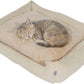 Dream Wags Soft Cotton All-Season Dog Bed (with Fur Side)