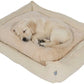 Dream Wags Soft Cotton All-Season Dog Bed (with Fur Side)